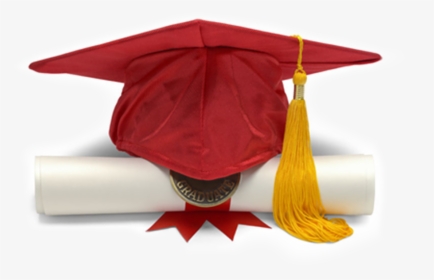 Red Graduation Hat Png - Red Graduation Cap Png, Transparent Png, Free Download