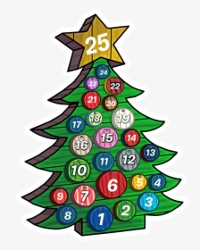 Advent Calendar Png - Christmas Decorations Club Penguin, Transparent Png, Free Download