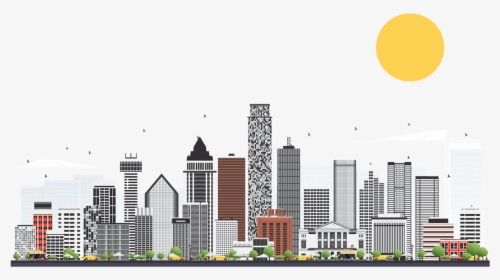 Dallas Downtown Illustration, HD Png Download, Free Download