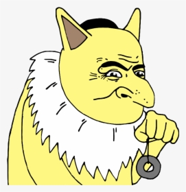 Yellow Face Facial Expression Cat Black And White Small - Le Happy Merchant Pokemon, HD Png Download, Free Download