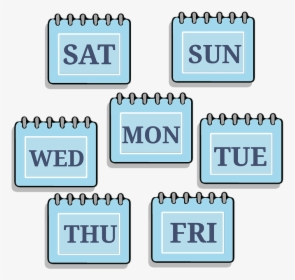 Time Management, Week, Calendar, Days, Saturday, Sunday - Days Of The Week Png, Transparent Png, Free Download
