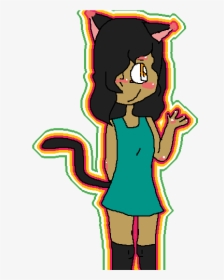 Oh Lookie Here I Drew A Alf Human Half Cat Girl - Cartoon, HD Png Download, Free Download