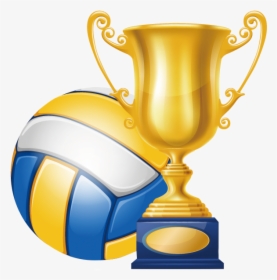 Volleyball Clip Champions - Trophy With Medal Clipart, HD Png Download, Free Download