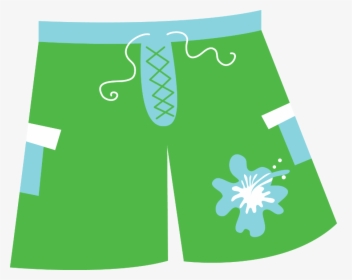 Swimsuit Trunks Clip Art - Swim Shorts Clip Art, HD Png Download - kindpng