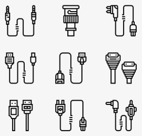 Connector Types - Cables Icon, HD Png Download, Free Download