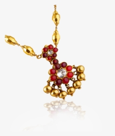 Ruby Diamond Flower Necklace - Necklace, HD Png Download, Free Download