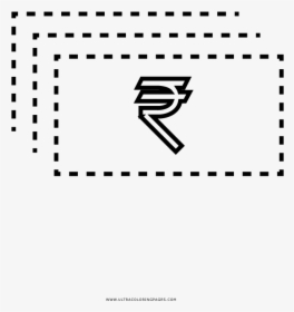 Rupees Coloring Page, HD Png Download, Free Download