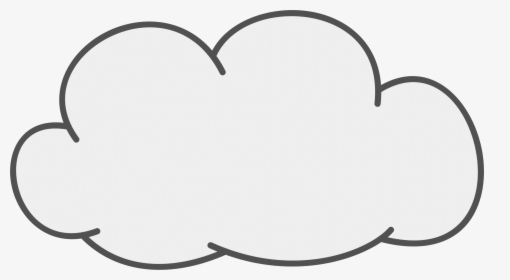 Cute Free Black And White Cloud Clipart - Cloud, HD Png Download, Free Download