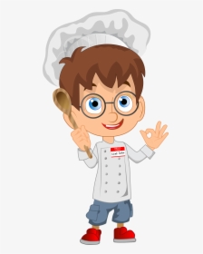 Kids Chef Cartoon , Transparent Cartoons - Kid Chef Clipart, HD Png Download, Free Download