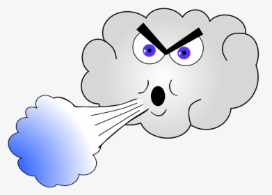 Cloud, Cold, Wind, Forward, Weather, Clip Art, Face - Cartoon, HD Png Download, Free Download