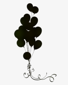 Balloon Border Png Transparent Images - Birthday Balloon Silhouette, Png Download, Free Download