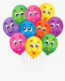 Balloons With Faces Cartoon Png Clipart Picture - Cartoon Images Of Balloons, Transparent Png, Free Download