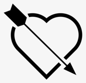 Icon, Heart, Arrow, Black, Love, Emblem, Element - Love Black And White Funny, HD Png Download, Free Download