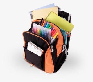 School Bag Download Png Image - School Bag With Homework, Transparent Png, Free Download