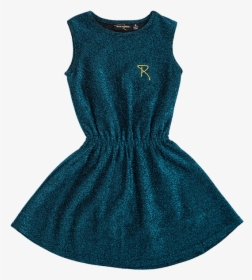 Rock Your Baby Teal Disco Sleeveless Dress"  Class= - Day Dress, HD Png Download, Free Download