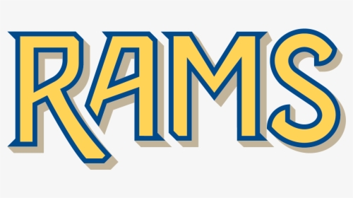 Rams Wordmark Color With Drop Shadow - Graphic Design, HD Png Download, Free Download