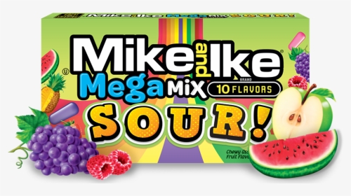 Mike And Ike Mega Mix Sour, HD Png Download, Free Download