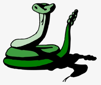 Snake, Green, Shadow, Reptile, Rattle, Hissing, Hiss - Green Animated Snake, HD Png Download, Free Download