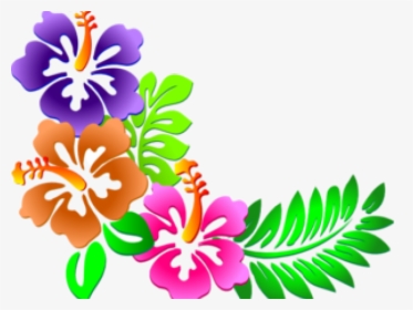 Transparent Hawaiian Flowers Png - Border Design Flowers Png, Png Download, Free Download