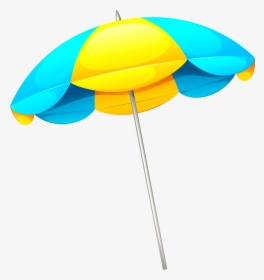 Beach Umbrella Clipart Border - Transparent Background Beach Umbrella Clipart, HD Png Download, Free Download