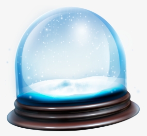 Snowglobe Snow Globe Transparent Overlay Bubbles - Snowy Christmas Tree, HD Png Download, Free Download