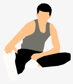 Man, Fitness, Sport, Stretching, Play, Clipart, Sticker - Stretching Clipart Png, Transparent Png, Free Download
