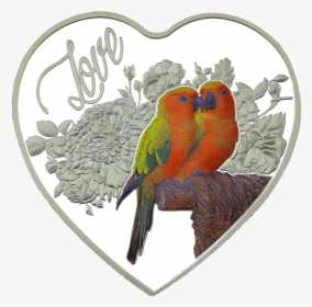 Love Birds With Heart, HD Png Download, Free Download