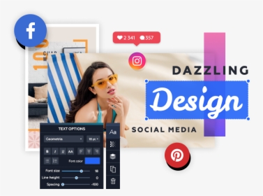 Cool Social Graphics Examples - Pinterest, HD Png Download, Free Download