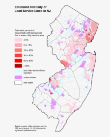 Lead Water Map Nj, HD Png Download, Free Download