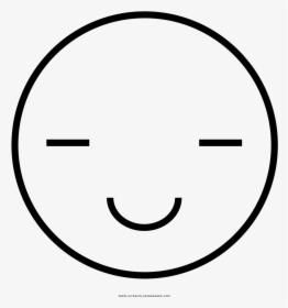 Smiley Thinking Coloring Page, Printable Smiley Thinking - Smiley, HD Png Download, Free Download