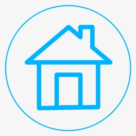 Blue Local Icon - House Icon Black And White, HD Png Download, Free Download