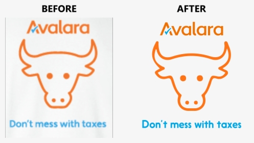 Avalara Dont Mess With Taxes - Cow Head White Silhouette, HD Png Download, Free Download