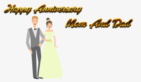 Happy Anniversary Mom And Dad Png Background - Wedding, Transparent Png, Free Download