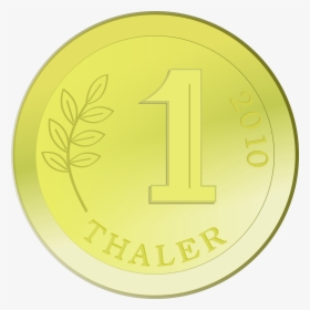 One Golden Coin Clip Arts - Circle, HD Png Download, Free Download