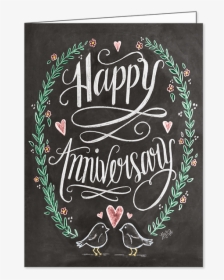 Lily & Val Lv014"  Title="lily & Val Lv014 - Happy Anniversary Chalkboard, HD Png Download, Free Download