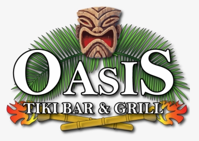 Oasis Tiki Bar And Grill Logo - Illustration, HD Png Download, Free Download