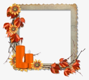 Picture Frames Digital Scrapbooking Paper Clip Art - Thanksgiving Frames And Borders, HD Png Download, Free Download