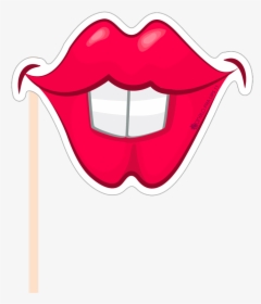 Image Library Download Party Photobooth Figure Lips - Photobooth Props Lips, HD Png Download, Free Download