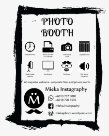 Marketing Artwork - Photobooth Leaflet, HD Png Download, Free Download