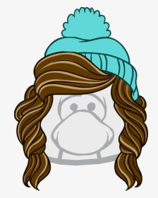 Peluca Png , Png Download - Club Penguin Black Hat, Transparent Png, Free Download