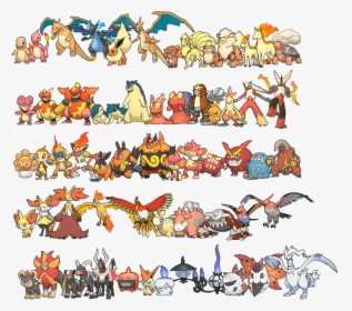 Pokemon Fire Red All Pokemons, HD Png Download, Free Download