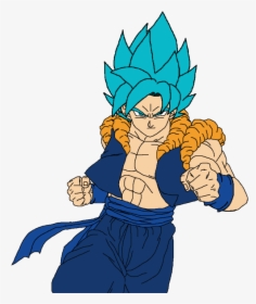 Clip Art Broly Goku Fusion - La Fusion De Goku Y Broly, HD Png Download -  kindpng
