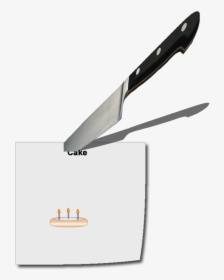 Knife In Paper - Utility Knife, HD Png Download, Free Download