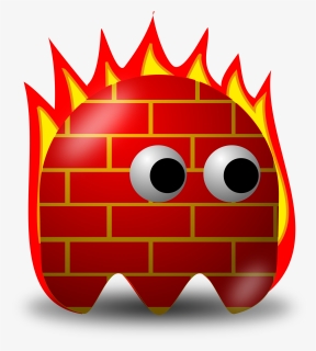 Symbol,red,firewall - Firewall Cartoon, HD Png Download, Free Download