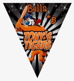 Tony"s Tigers Triangle Individual Team Pennant - Poster, HD Png Download, Free Download