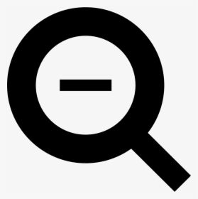 Minus Zoom Symbol - Font Awesome Magnifying Glass Icon, HD Png Download, Free Download