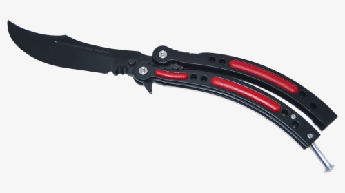 Cuchillo Mariposa , Png Download - Butterfly Knife Trainer Cuts, Transparent Png, Free Download