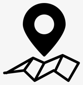 Map With A Pin Small Symbol Inside A Circle Comments - Pin On Map Icon, HD Png Download, Free Download