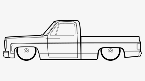 Square Body Chevy Outline, HD Png Download, Free Download