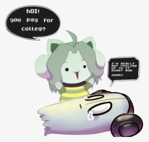 Hoi You Pay For Colleg T"hrerlly Ot Feeling Up To It - Undertale Temmie And Napstablook, HD Png Download, Free Download